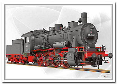 Güterzugdampflokomotive BR 55