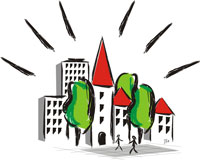 Logo fr die "Aktion Saubere Stadt"